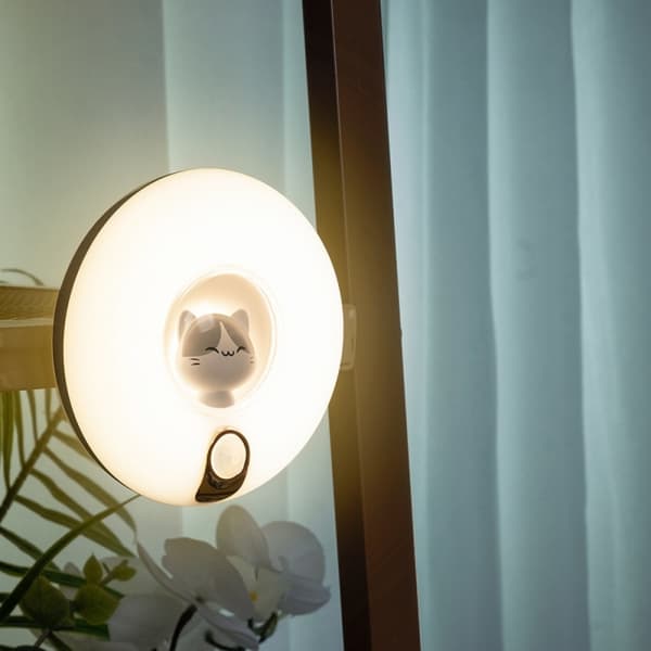 Cirkel kat menneskekrop induktionslys, LED natlampe