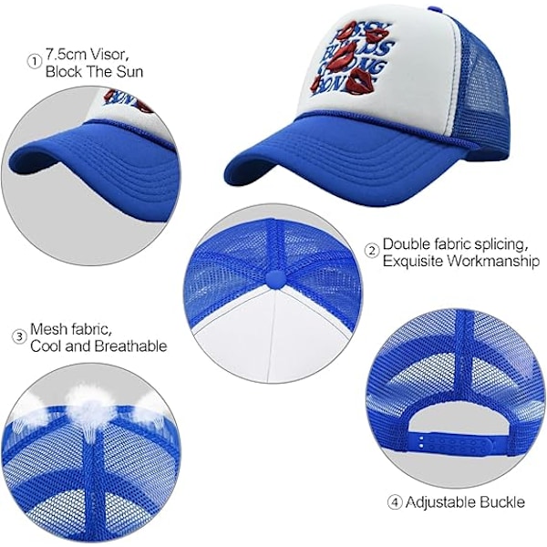 Baseball-lippikset, omalaatuiset brodeeratut hatut, unisex hip hop -rekkalippikset