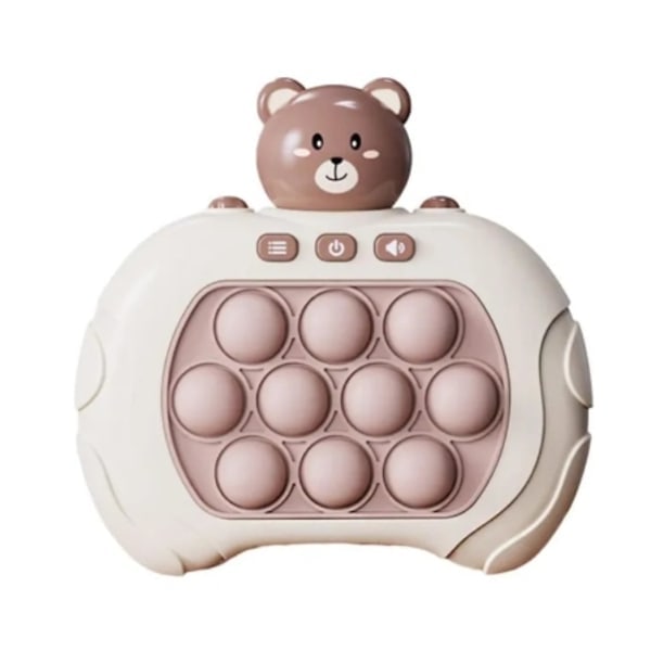 Pop It -peli - Pop It Pro Light Up -peli Quick Push Fidget -peli vaaleanpunainen pupu ruskea