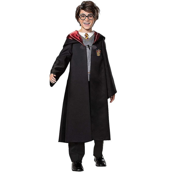 3-14 år Børn Teenagere Drenge Piger Harry Potter Hermione Granger Gryffindor Cosplay Uniform Kostumer Outfits Sæt Gaver 5-7 Years BOy