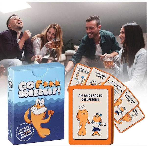 Go Fish Kortspel, Go F*ck Yourself, Go Fish-spelet för Vuxna Du Alltid Velat Ha