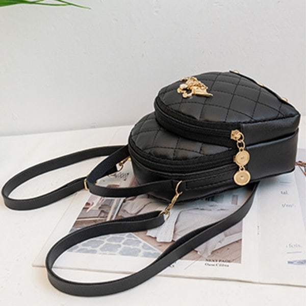 Varkaudenestoreppu irrotettava Multi Pockets -reppu - korkealaatuinen musta 15x7x18cm/5.91x2.76x7.09\"