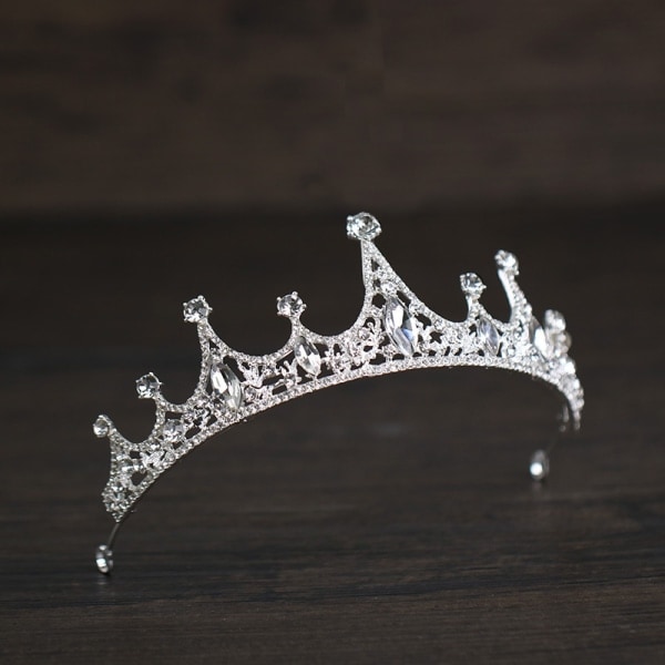 2-delt Krona Tiara Prinsesse Piger Krone Børnefest H