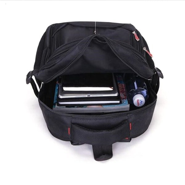 15,6 \" Herrar Utomhus Nylon Vattentät Ryggsäck Väska Rese Laptop Axelväska