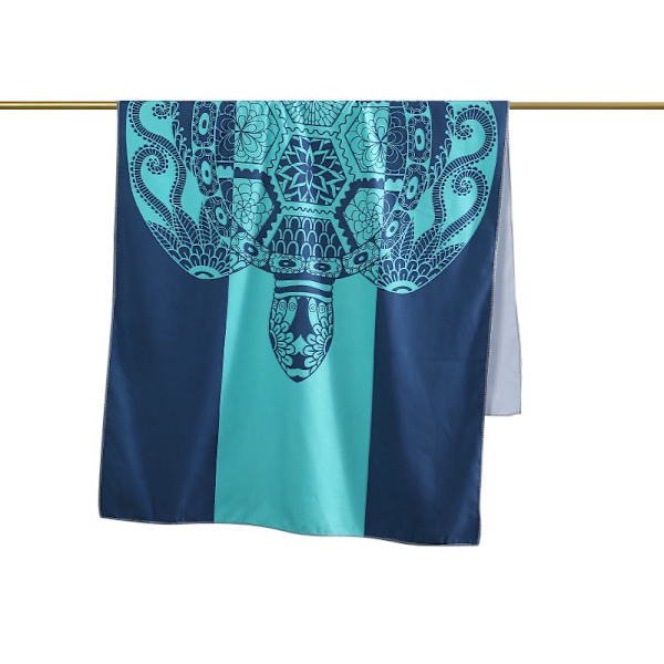 Ny snabbtorkande strandhandduk stor vuxen icke-sand simhandduk enkelsidig tryckt absorberande badhandduk bärbar strandhandduk 80*166cm #7