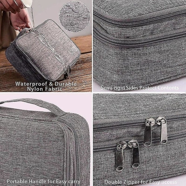 Kabelveske Vanntett Digital Elektronisk Organizer Bærbar Usb Datakabel Lader Plugg Oppbevaringsveske Reisekabel Organizer