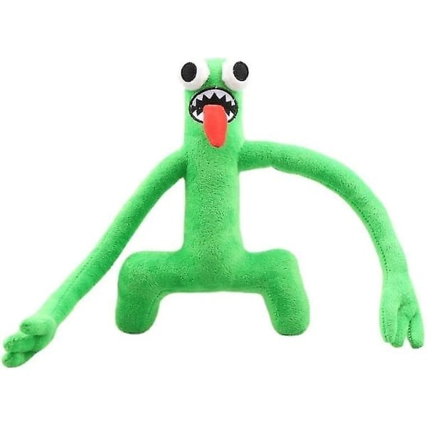 4 stk. Rainbow Friends Plyslegetøj, Rainbow Friends Kæledyr Plysdukke Grøn Blå Regnbuevenner