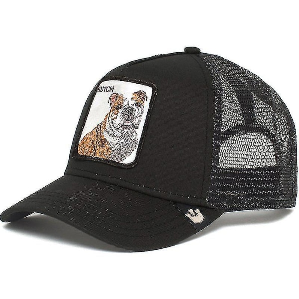 Cap Solskydd Mesh Broderad Trucker Hat Bulldog