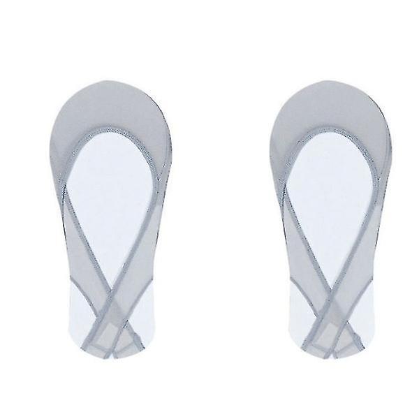 1 par usynlige bådsokker kvinder sommer silikone skridsikre sokker til høje hæle