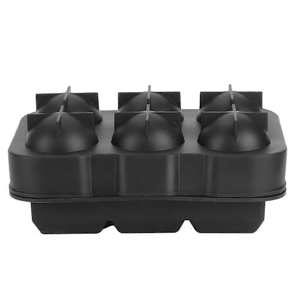 Återanvändbara Livsmedelsgodkända Silikon Non-Stick Isformar Isboll Maker Set för Barfest, Svart