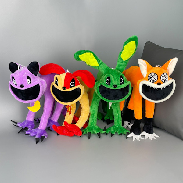 DT Smilende kryb Poppy mutant lilla kat dukke Mutant Purple Cat