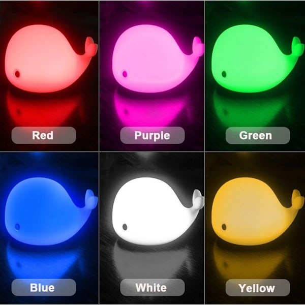 Baby Natlampe LED Baby Natlampe Delfinformet Natlampe USB