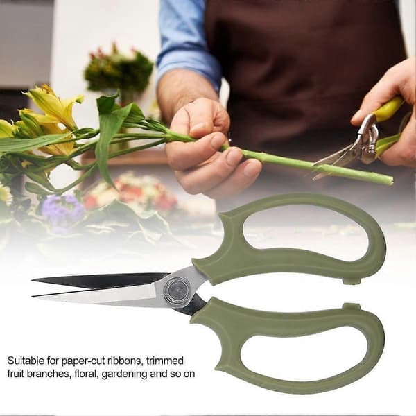 Multifunksjonell blomstersaks, beskjæringssaks, blomsterkutter (grønn)