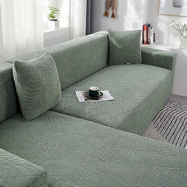 Slitstarkt sofföverdrag, Elegant dekor Universal sofföverdrag för 3-sits, 360 graders full täckning halkfritt, enkel installation och högt stretchtyg