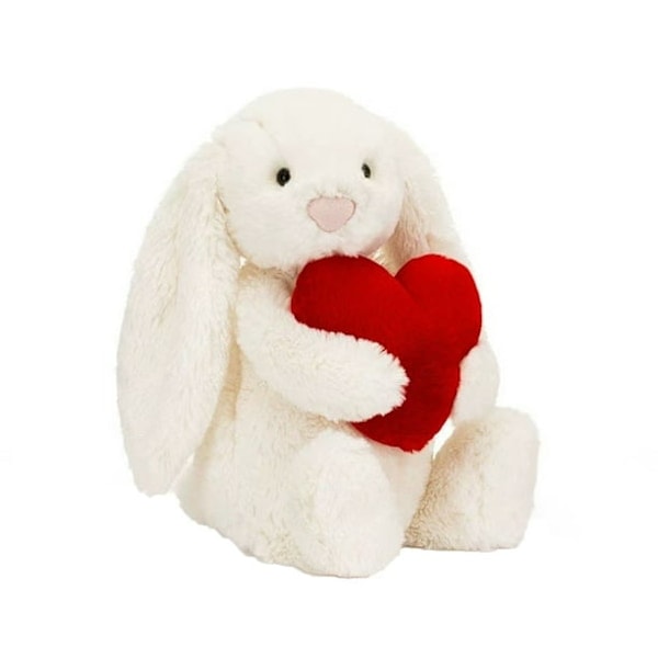 Jellycat, Jelly Cats Kanin Kosedyr, Emosjonell Støtte Plysjgaver for Jenter Gutter Barn - 9,8 Høyde hvit 31cm