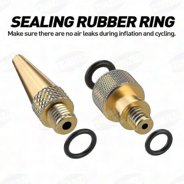 12x Cykeldäck Luftpump SV AV DV Ventil Koppar Plast Adapter Set
