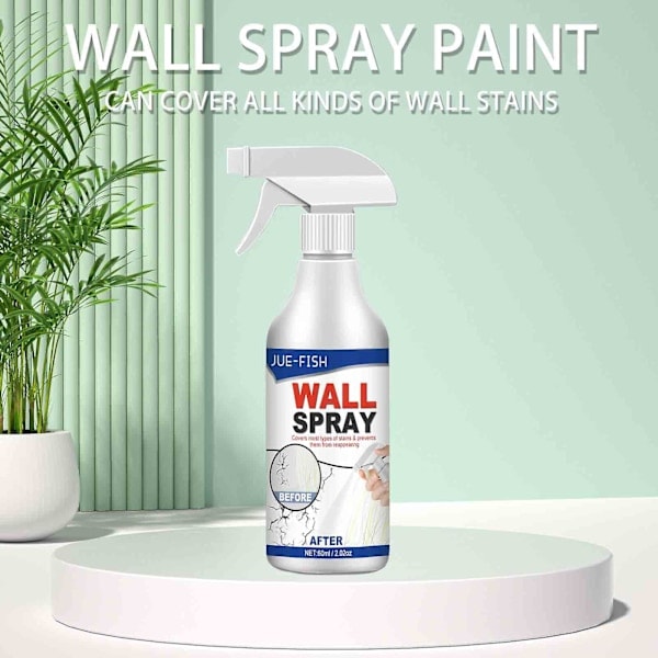 Monipuolinen seinäkorjausmaali Seinäspraymaali Suoja Vesipohjainen maali Graffitien kunnostus Tahran korjausmaali Itsesuihke (60 ml)