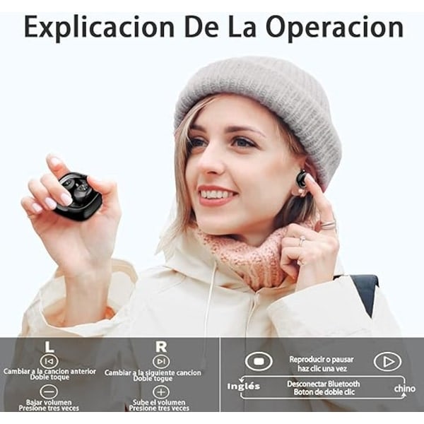 Wireless Bluetooth Headphones, IPX8 Waterproof and CVC8.0 Noise Cancelling Function.