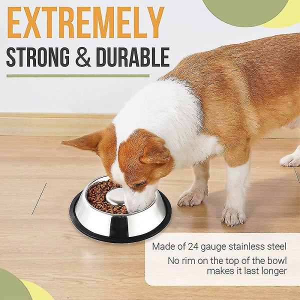 Lemmikkien ruostumattomasta teräksestä valmistettu hidas syöttökulho pysäyttää koiran turvotuksen, ruoansulatushäiriöt ja vatsan
