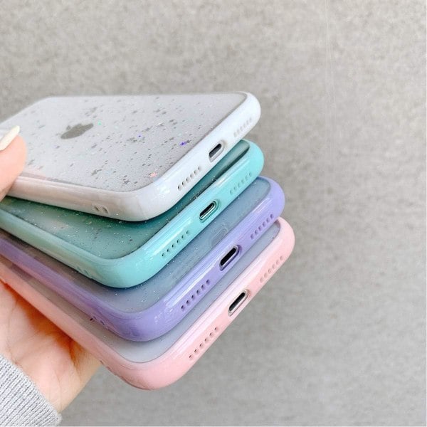 Kompatibelt med iPhone 16 Skal, Transparent Glittrande Bling Stjärnglitter Design för Kvinnor och Flickor, Mjukt TPU Stötsäkert Repskyddande Skyddsfodral