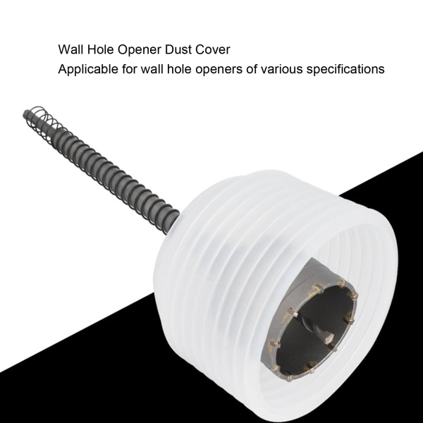 Drill Dust Cover Silikone Fleksibel Transparent Aftagelig Drill Dust Collector til hulåbning