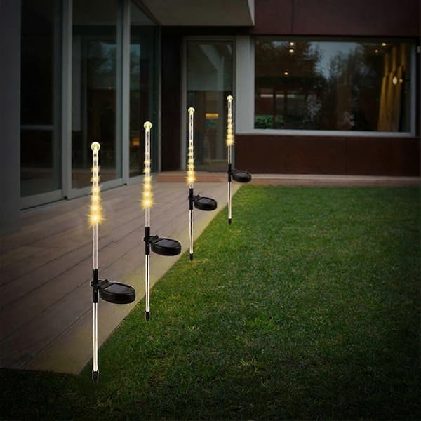 x 25 LED Solar Spike Lys til Udendørs Haveplæne, Hvid