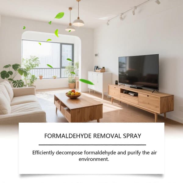 Formaldehydfjerner, Formaldehydlugtfjernelsesspray, Multifunktionel lugtfjerner til møbler, vægge, gulve og bilinteriør 1PC