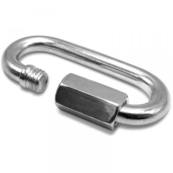 5 st 7 mm D-formade 304 snabblås karbinhakar, mini skruvgänga karbinhake
