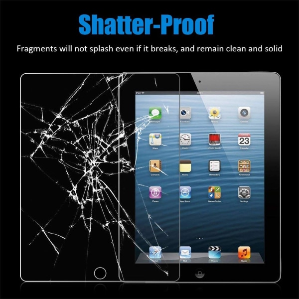 Anti-spion hærdet glas 2 stk HD buet kant (hærdet 4,5h) iPad 2/3/4