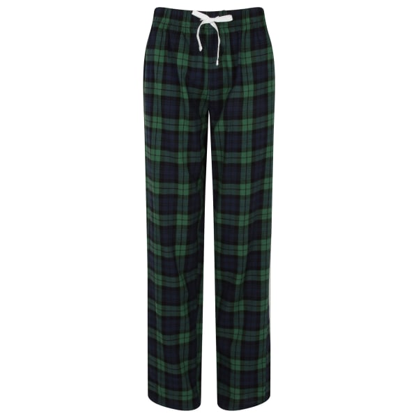 Dam/Dam Tartan Lounge Pants Marin/grønn rutig Navy/Green Check XL