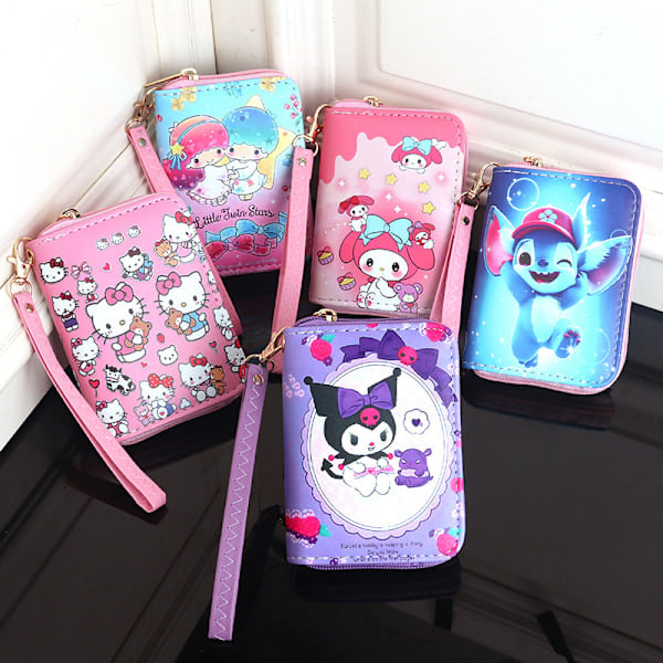 Kawaii Kolikkokukkaro Kuromi Sarjakuva Anime e Print Kannettava Ohut