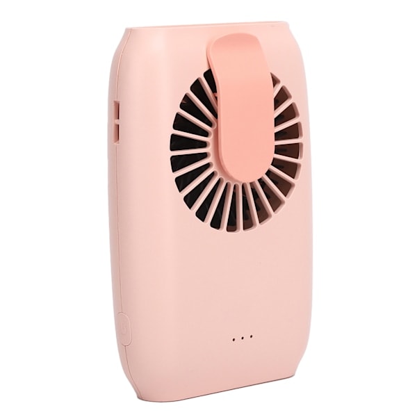 F22 Liten Halsfläkt Multifunktionell USB Bärbar Midjefläkt för Utomhusbruk Skrivbord Sport Rosa