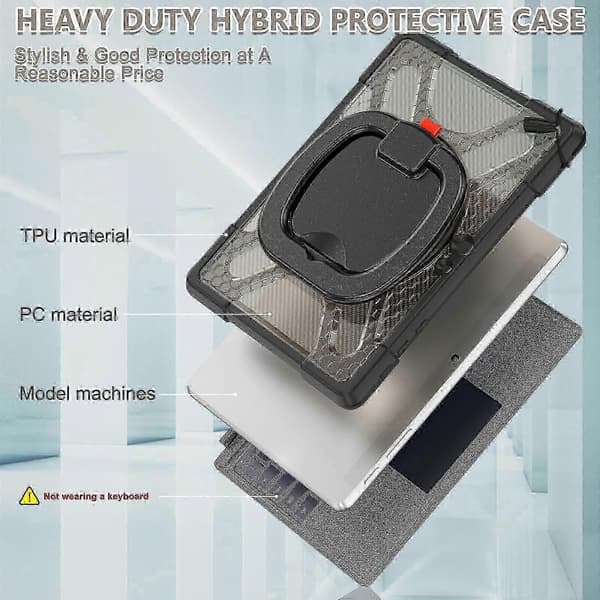 2025 For MicroSoft Surface Go 1 / 2 / 3 TPU + PC nettbrettdeksel
