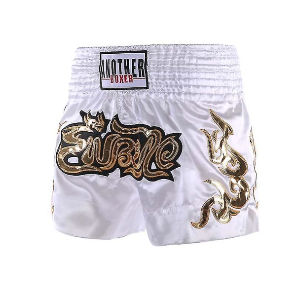 Muay Thai Träningsshorts Herr Short Muay Thai Professionell Tävlingsträning Mma Bjj Kick Boxning Trunk Dam Barn Universal Print Fighting 2XL