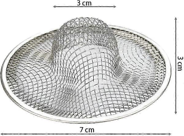 Sæt Med 3 Vaskesier I Rustfrit Stål Køkkenvaskrist Anti-tilstopningssi Vaskeafløb Til Køkkenvask, Badeværelse, Håndvask, Badekar, 7 * 3 * 3cm(s)