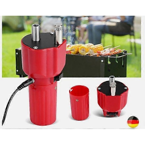 Grillmotor med USB for Mangal / Sjasjlik Spydvender, Spydfeste, Dreiespyd