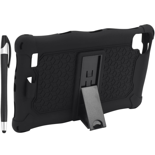 Fodral för Galaxy Tab A7 Lite 2021 8,7 tum T220 T225 med penna, surfplatteställ för O Svart