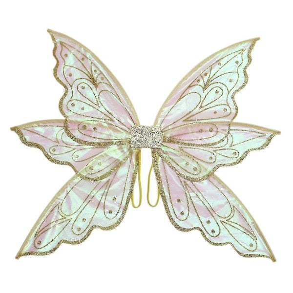 Fjärilsvingar, Fairy Wings, Fjärilsvingar för dam, Fairy Wings för flickor vuxna, Dam Flickor Fai Guldförgyllning