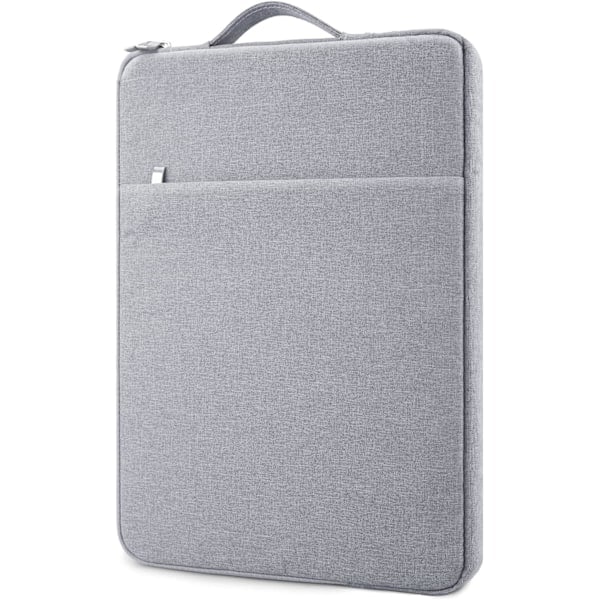 13 Tommer Laptop Taske Vandtæt Blød Dokumentmappe Beskyttelse til MacBook Air 13 M2 M1 A2681 A2337 A2179(2018-2022)/MacBook Pro 13 M2 M1 A2338 Grå