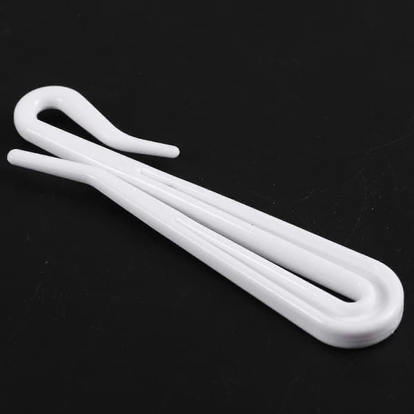 Plastik Vinduesgardinkroge 16 Stk Hvid