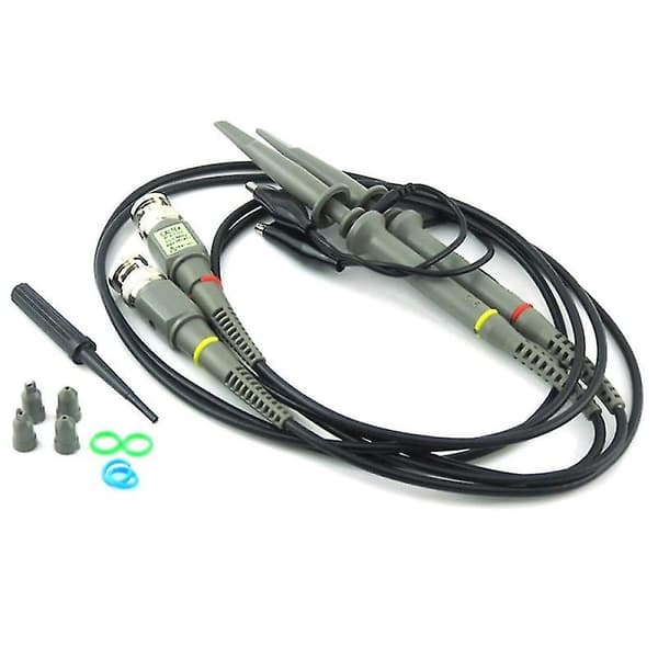 2 stk. P6100 Bnc Oscilloskopprobe Kit Scope Analyzer Alligatorklemme