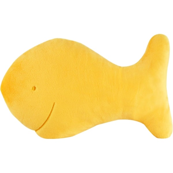 Fiskebolle Plysj, 33 cm Gullfisk Cracker Pute, Gullfisk Pute Ideell