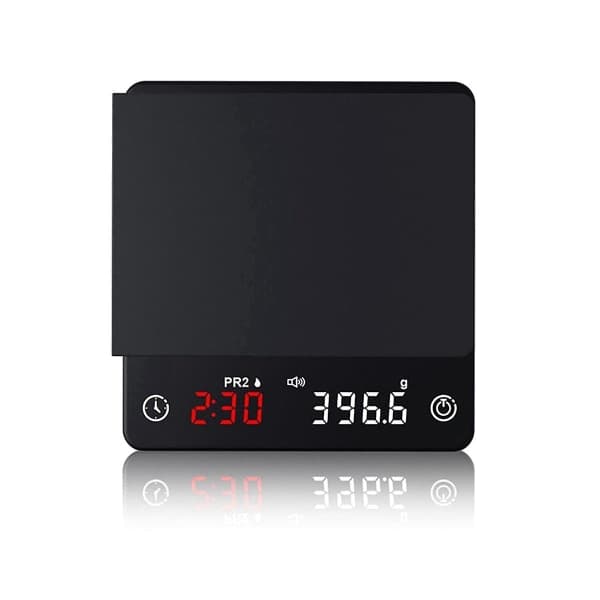 Mini Smart Köksvåg Vägning Precision Digital Kaffevåg Espresso Med Timer Svart