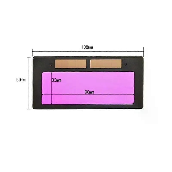 Sveiseautomatisk mørkningsfilter Sveisebriller LCD-skjerm Skyggelegging Solcellelinse Automatisk dimmende Hjelm Øyemaske Sveisebriller