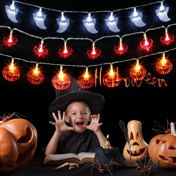 Halloween Pumpkin String Lights Bat Ghost String Lights