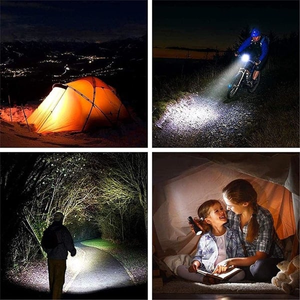 Uppladdningsbar ficklampa, 30000-100000 lumen stark LED vattentät ficklampa ultra ljusstark (25W XLM-L2)
