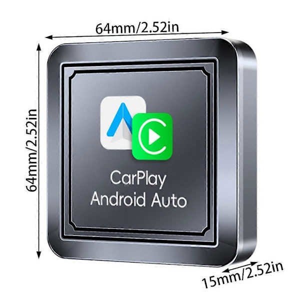 2-i-1 Trådløs Carplays Androids Auto Dongle Multifunktionel Dongle Adapter til Bil Lastbil