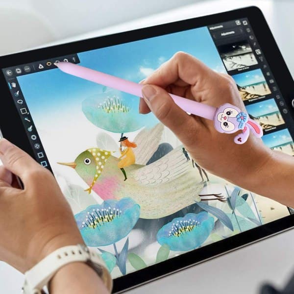 Tecknad Apple Pencil 2nd Generation Silikon Pennhållare