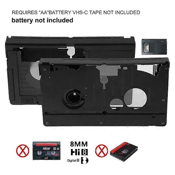 -C Kassettadapter för -C SVHS Videokameror Motoriserad Kassettadapter Ej för 8mm/MiniDV/Hi8 Yellow