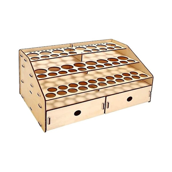 DIY Tre Organizer Maling Flasker Display Børsteholder Stativ Oppbevaringsmodell Verktøy 58 Flasker Pa